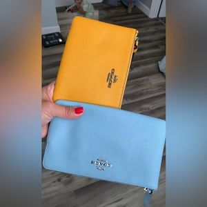 Two coach wallets/wristlets